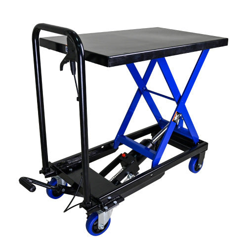 Hydraulic Lift Trolley, 500 LBS Capacity, With 4 Wheels, For Material